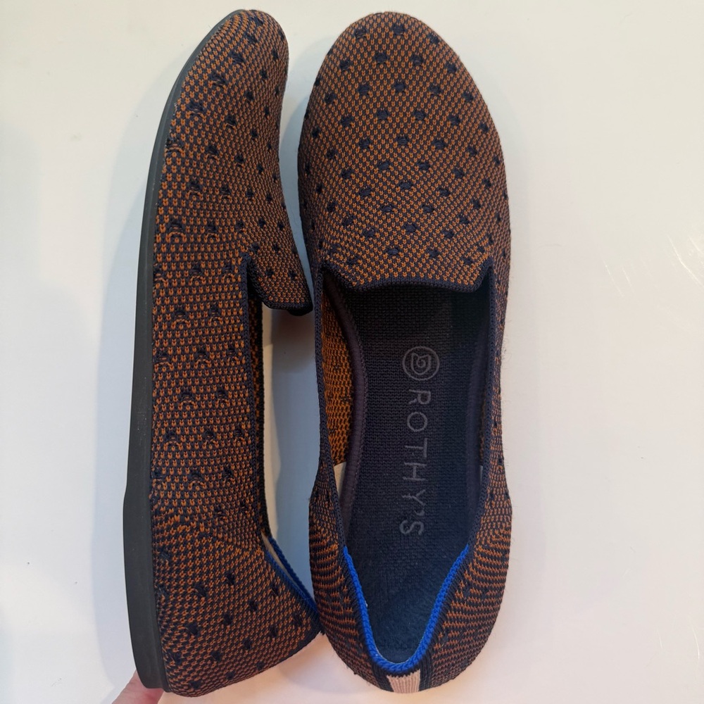 Rothy’s Sienna Dot Loafers Size 10 Limited Edition Excellent Condition